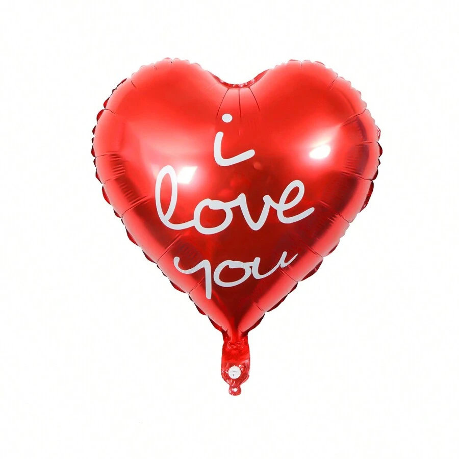 18英寸心型愛心氣球,婚禮、紀念日、訂婚、情人節、生日派對裝飾用品 - I LOVE YOU心型氣球 - 查看 1
