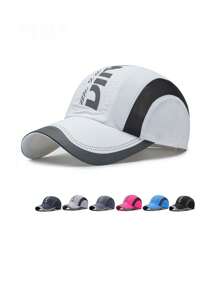 1頂中性速乾棒球帽，簡約時尚的戶外運動帽，透氣網眼遮陽帽，適用於遠足、跑步和健身街區 - 彩色 - 查看 10