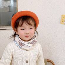 1pc Children's Neck Warmer Scarf, Boneless Craft, Keep Warm & Windproof, Suitable For Baby Boys And Girls 0-12 Years Old, Indoor And Outdoor Use - Blue and White - View 4