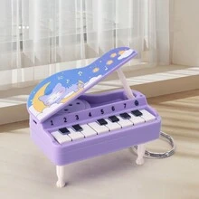 1pc Mini Handheld Piano Toy, Can Play Small Piano & Electronic Games, Gift Keychain Without Batteries, Random Color - Multicolor - View 7