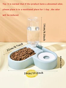 Juego De Alimentación Y Riego Para Mascotas - Celeste - Ver 2