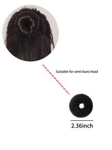 1 pièce Set de façonnage de chignon, Créateur de chignon donut, Créateur de chignon, Façonneur de chignon donut (Couleurs de référence : Beige, Café, Noir), Outils de coiffure, Accessoires de cheveux - Noir - Voir 6