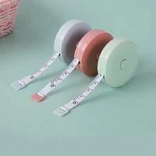 1pc Set Mini Tape Measure For Household Use, Portable Measuring Tape For Height And Clothes - Blue - View 2