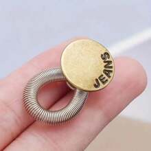 5pcs Random Button Extender For Pants Jeans Free Sewing Adjustable Retractable Waist Extenders Metal Buttons Waistband Expander - Multicolor - View 7