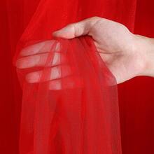 2 Piezas 59x86 Pulgadas Cortinas De Fondo Transparentes De Organza Para Fiesta De Cumpleaños, Baby Shower Y Otras Decoraciones (excluyendo Luces) - Rojo - Ver 4