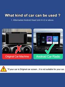 Módulo Inalámbrico Plug And Play Para Wireless Apple Carplay, Enlace Espejo Wifi Usb Para Android Car Dvd Gps Navegación Estéreo De La Unidad Principal De Audio Y Video Multimedia Del Reproductor - Negro - Ver 3