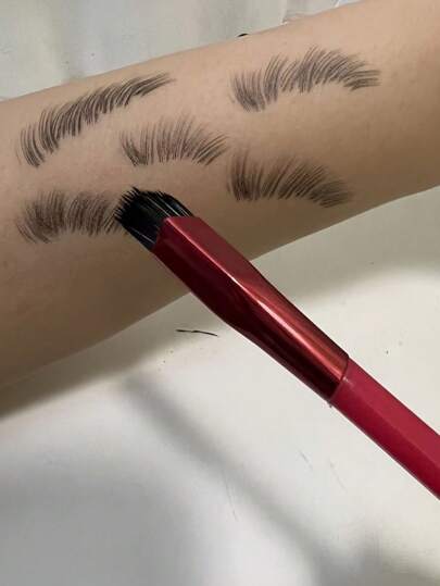 1 bucată nouă instrument de machiaj cu perie pentru sprâncene sălbatice cu funcții multiple: perie pentru curățare, înclinat, corector