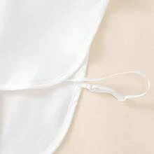 1 件女士刺繡玫瑰花領雪紡假領適用於毛衣、運動衫和襯衫,可拆式裝飾領子 - 白色 - 查看 4