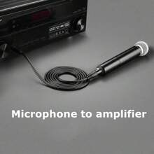 1pc 1.8m/70.87in In-XLR Male To Female Balanced Microphone Cable,For Mic Mixer, Recording Studio, Podcast XLR Microphone Cable, XLR Male To XLR Female Balanced 3 PIN Mic Cables Black