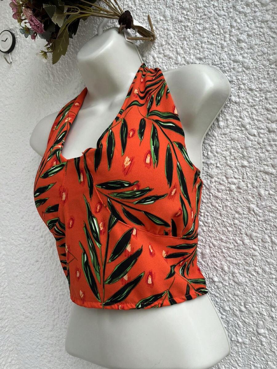 Women Tank Tops & Camis - 橘色 - 查看 1