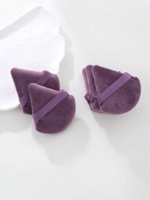 5 Stücke/Set lila violette dreieckige Puderquaste, Kristallvelour Material, Kurzflor, zum Fixieren von Make-up ohne Puderverzehr, Make-up, günstig, Raumdekoration, Schminktisch, Reise, Schlafzimmer, Make-up Accessoires, Quaste, Make-up Blender, Puderquaste, Make-up Schwamm, günstig, Strumpfstopfer, Make-up, Make-up Werkzeuge, günstige Sachen, Geschenke, Geschenke für Frauen, Weihnachtsgeschenke