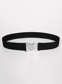 Plus Size Elastic Women Belts 1 PC Fashionable Y2K 1.2inch Thin Skinny Black Casual Waistband Belts With Golden Silvery Buckle For Jeans Dresses Coat Pants Valentine's Day Gift Accessories Summer, School Fall, Autumn, Halloween - Multicolor - View 11