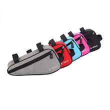 Bike Triangle Bag Bike Frame Front Tube Bag Quick Release Front Seat Bike Top Tube Triangle Kit Bike Triangle Frame Bag - Grey - View 5