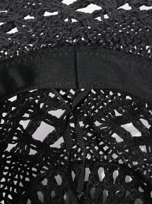 LEAJOURNO. 1pc New Outdoor Men&Women Couple Sun Hat Summer Touring Sun Protection Wide Brim Cowboy Straw Hat, Handmade Woven Foldable Hat
