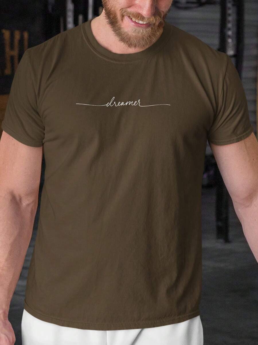 Men Shirts - 鏽棕色 - 查看 1