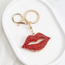 1 Miếng Kim cương Môi Hình dạng Móc chìa khóa Dành cho Cô gái , Lễ tạ ơn Buổi tiệc Vật rủ xuống Đối với - Vàng - Xem 3