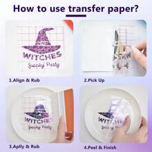 1 Roll 12in*39.4in/12in*196.85in Transparent Vinyl Transfer Tape With Grid For Alignment, Adhesive Transfer Paper For Silhouette Vinyl Stickers, Decals, Windows, Signs, Back To School