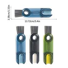 3 In 1 Cup Lid Gap Cleaning Brush Set, Multifunctional Home Kitchen Insulation Bottle Cleaning Tools(3Pcs) - Multicolor - View 2