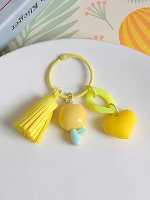 1 Miếng Phấn màu Nhựa Hoa uất kim hương Móc chìa khóa Với Macaron Màu sắc Dành cho Cô gái , Dễ thương Ví Đồ treo Và Tốt nghiệp Món quà , Thích hợp Đối với Bạn thân nhất , Bạn học Và Sinh viên - Nhiều màu - Xem 3