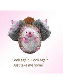 1pc Hedgehog-Shaped Stress Relief Novelty Toy, Slow Rising, Cute Design, Internet Celebrity Toy - Multicolor - View 6