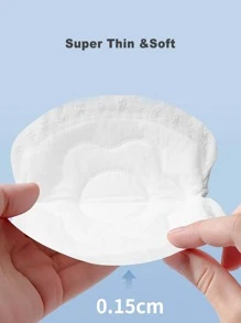 一包50片一次性超薄透气防溢乳垫孕妇产后哺乳可用 - 白色 - 查看 3