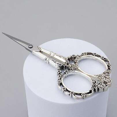 1 cái Retro Phong cách châu Âu Cây kéo Thép không gỉ Đối với Khâu chéo Cắt Thêu May vá Thủ công Thủ công Nghệ thuật Làm việc Dụng cụ DIY ( Màu bạc )