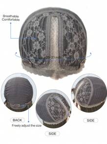 1-Piece Hand-Woven Synthetic Lace T-Part Wig In Ash Brown, 26 Inches, Natural And Realistic Long Curly Hair With A Center Part. - Brown - View 8