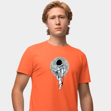 Men T-Shirts - 橘色 - 查看 1