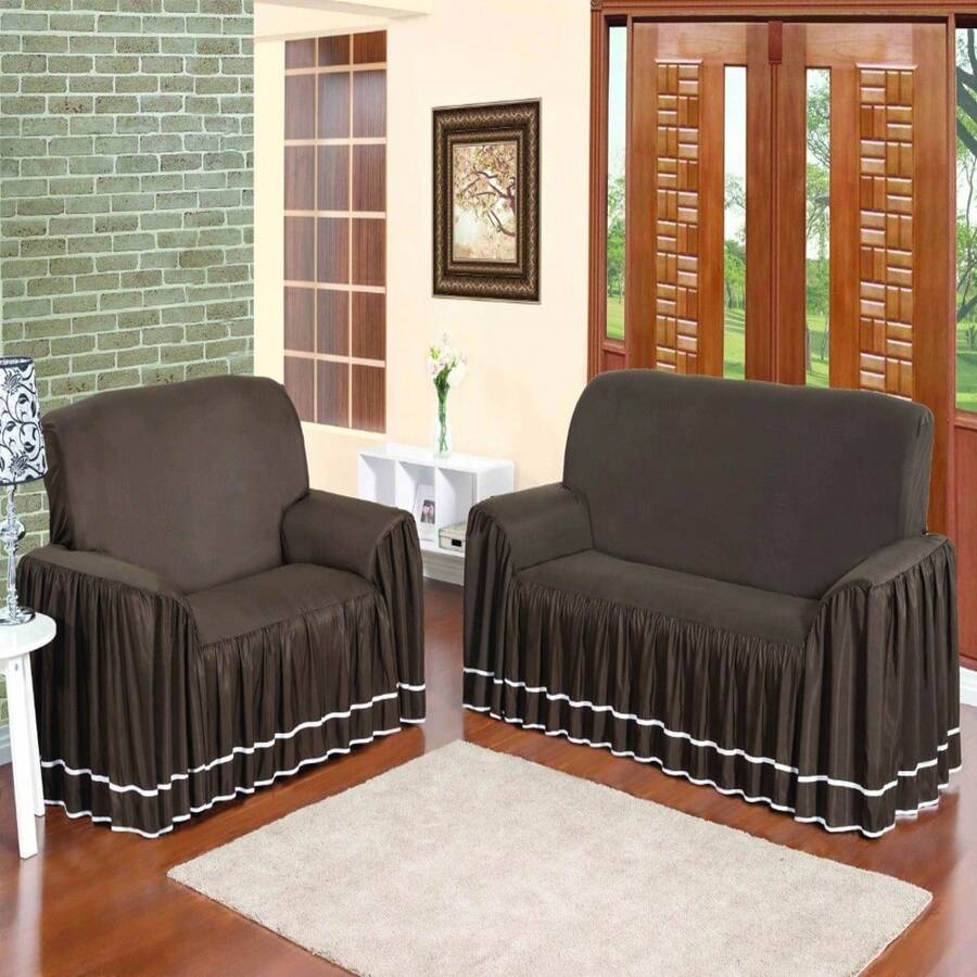 Sofa Covers - MÀU NÂU - Xem 1