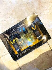 Set de perfume para hombre 4 piezas Perfume 20ml+50ml, crema de afeitar 50ml, gel de ducha 50ml - Negro - Ver 3