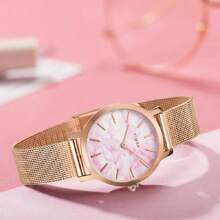 腕表 TREND 系列珍珠贝母表盘石英女表 - 粉色 - 查看 3