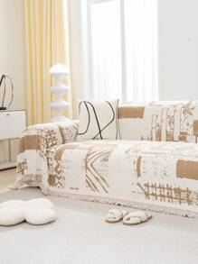 1 Miếng Hiện đại Không trượt Chenille Chăn bọc Ghế sô pha Cái đệm , Bốn phổ cập Chống trượt Bọc ghế sofa Đối với Khăn trải bàn , Tthảm Dã ngoại , Nhiều-use In Phòng ngủ , Phòng khách , Ngoài trời - Màu cà phê - Xem 2