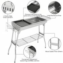 Portable Stainless Steel Grill (Standard Configuration) - Silver - View 11