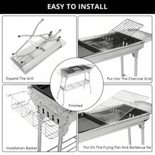 Portable Stainless Steel Grill (Standard Configuration) - Silver - View 9