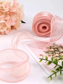 1 Miếng Hoa Ruy băng Bao bì Với Bowknot Nút Đối với Bữa tiệc ngày lễ , Đài kỷ niệm Qủa tặng Gói hàng Chất liệu , Thích hợp Đối với Cô gái Tóc Bím tóc , Cắm Hoa , Trang trí bánh kem , Ruy băng , Và Đàn organza Lụa Lễ cưới Bó hoa Chất liệu - Hồng - Xem 4