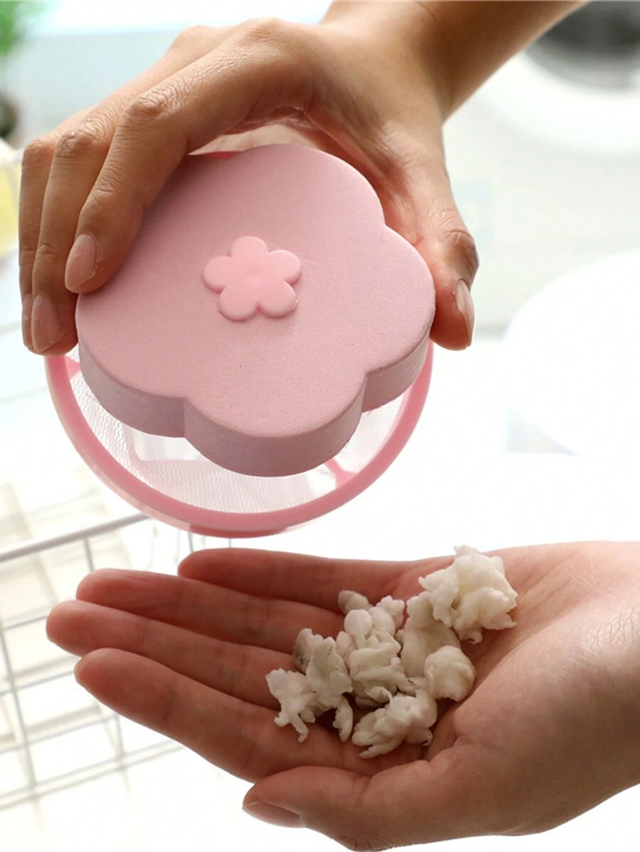 2pcs Blue Laundry Machine Filter Bags Hair Catcher Balls Floating Pet Fur Remover Cleaning Tool - Blue - View 1