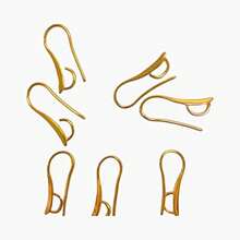 20入組新款珠寶配件銀色平滑捏式吊鉤耳線半圓形掛鉤耳環禮物