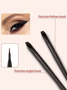 7pcs Eye Makeup Brush Set With Eyebrow Brush, Eyeliner Brush, Flat Definer Brush For Makeup Artist