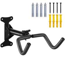 Bike Wall Mount Bike Hanger 66lbs Load Capacity Extendable 6in Bike Rack Garage Sturdy Design Space-Saving Horizontal Storage Ideal For Garage Home Use - Black - View 2