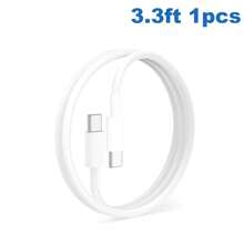 USB-C 转 USB-C 线缆 3 英尺/6 英尺，快速充电适配器兼容 15 Pro Max/15 Pro/15 Plus/15、16、Galaxy S25/S24 Ultra/S24 Plus/S24/S23 Ultra/S23/S22 Ultra/S22 Plus/S21 Ultra/S21 Plus/S21，高效数据传输兼容 16、16 Pro Max、15、15 Plus、15 Pro、15 Pro Max，兼容小米，兼容 OnePlus Type C Nan - 白色 - 查看 9