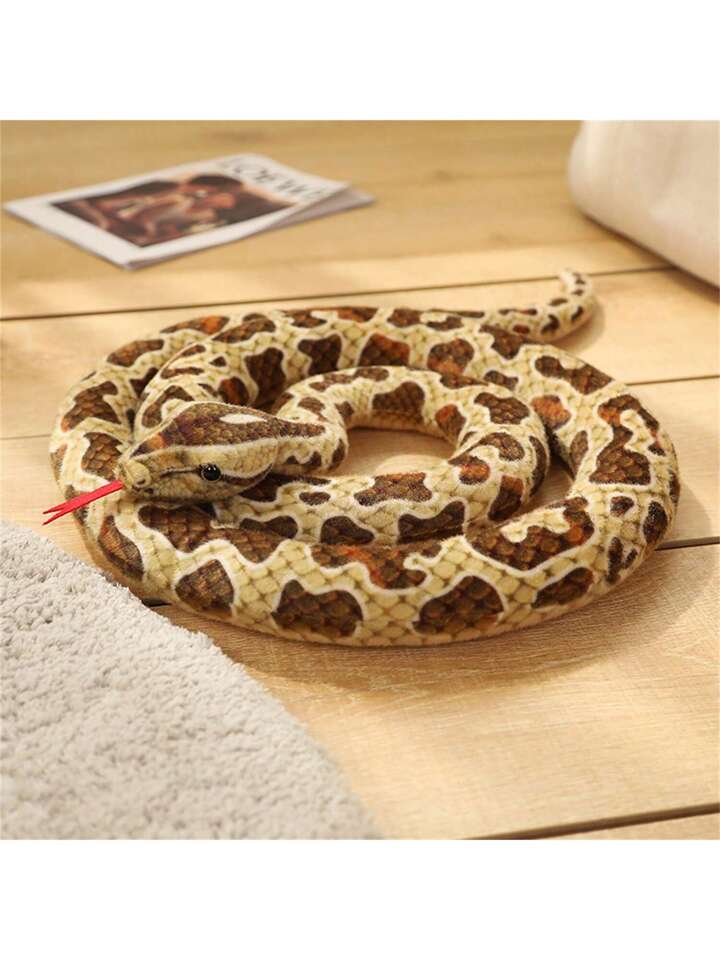 Giant Realistic Python Stuffed Animal Plush Toy, 2m/6.6ft, Bendable And ...