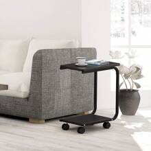 Side Table For PC Laptop Notebook, Care Table On The Bed For Living Room Home Hospital, Coffee Table Sofa Table For Bed Sofa, Laptop Table With Wheels Black, Laptop Stand Notebook Stand - Black - View 4
