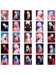 50入組天使設計防水貼紙,適用於行李箱、滑板、隨行杯、手機、平板電腦裝飾 - 彩色 - 查看 5