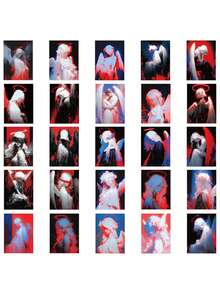 50入組天使設計防水貼紙,適用於行李箱、滑板、隨行杯、手機、平板電腦裝飾 - 彩色 - 查看 6