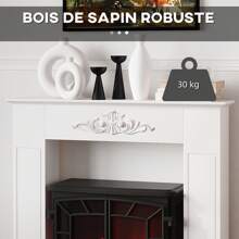 HOMCOM Fireplace Sets & Accessories - White - View 7