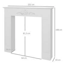 HOMCOM Fireplace Sets & Accessories - White - View 4