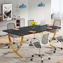 Tribesigns Executive Desk, 63" W X 31.5" D Large Office Desk, Modern Computer Desk Conference Table Meeting Room Table, Business Furniture For Home Office Decor Furniture