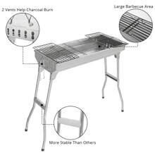 Portable Stainless Steel Grill (Standard Configuration) - Silver - View 5