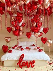 26入組愛情信件氣球套裝,18''大尺寸紅色字母形氣球,適用於婚禮、情人節、派對裝飾 - 彩色 - 查看 1