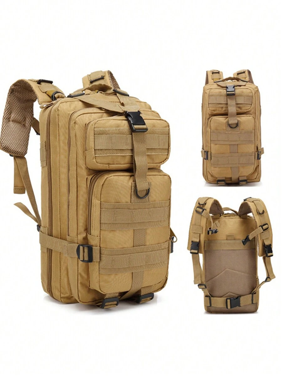 1 Mochila Deportiva Para Exteriores De Color Caqui - Caqui - Ver 1